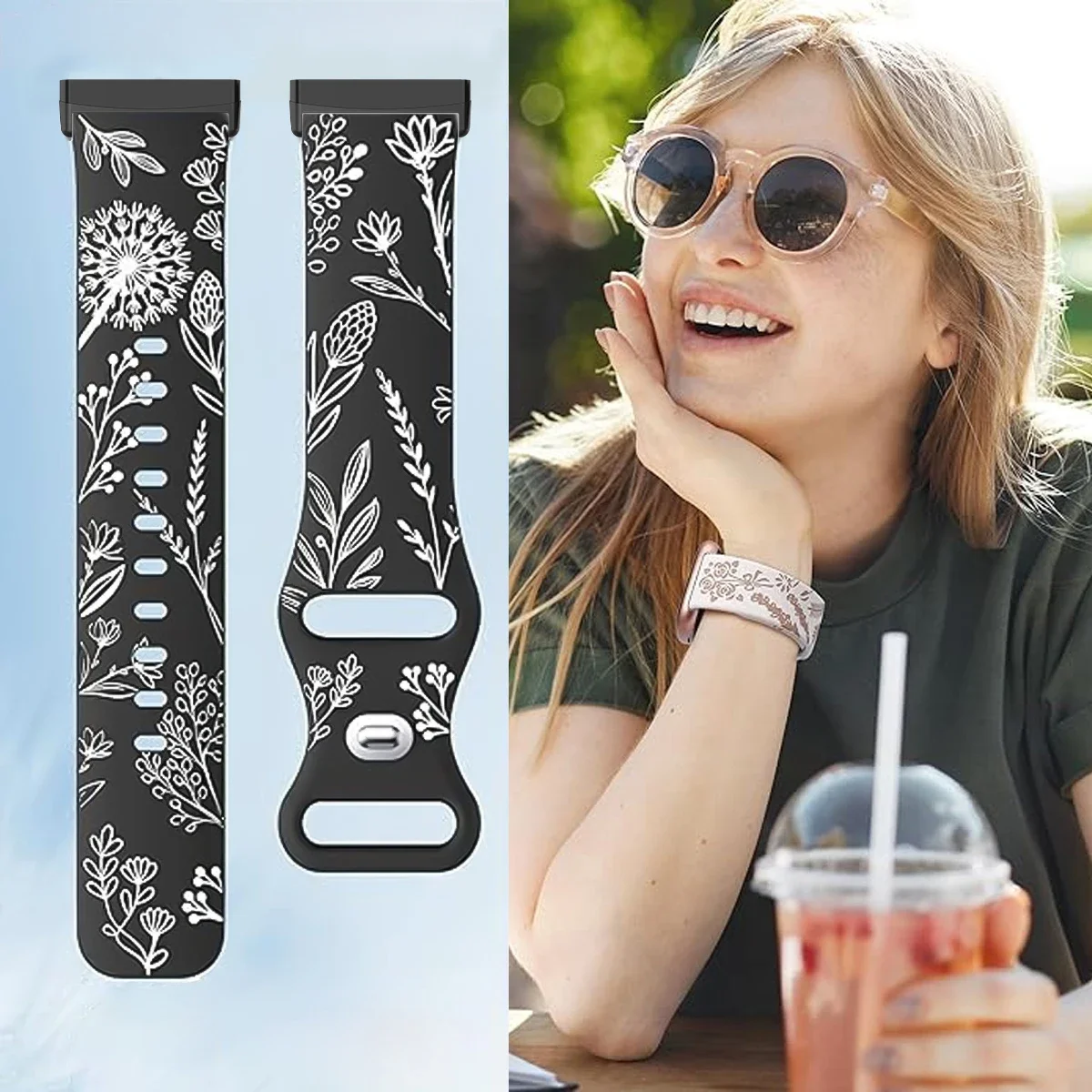 Two-Tone Soft Silicone Strap - Stylish Replacement Watch Band