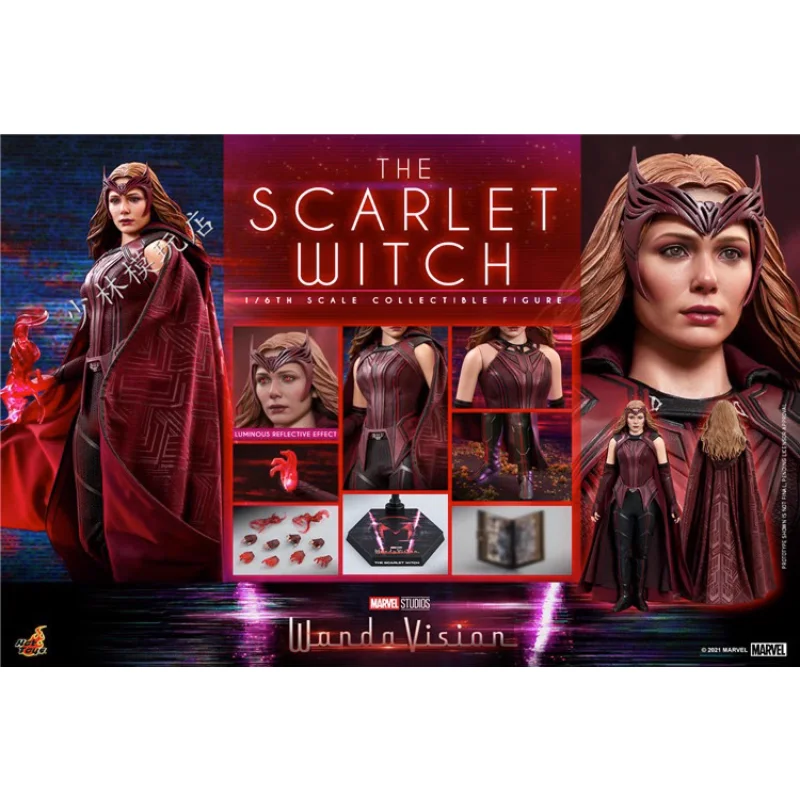 

HotToys HT TMS036 1:6 Comic Book America Wanda and The Vision Scarlet Witch 4.0 Action Figure Model Hobbies Collection
