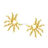C1FE Elegant Gold Sun Earrings Bohemian Inspire Jewelry Accessory for Any Occasion