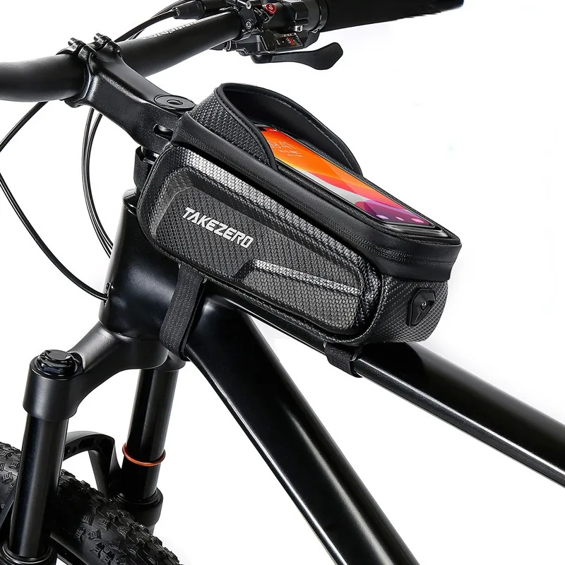 MTBRoadBikeBagAccessoriesBicycleFrontFrameBagTouchScreen