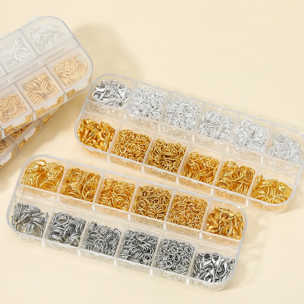 1Box Schmuck Befunde Kits Zink legierung offene Bieger inge Hummer verschlüsse für DIY Armband Halskette Kette Zubehör Herstellung Lieferungen – Detail 5