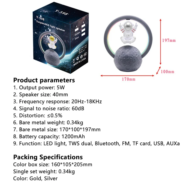 UTHAI haut-parleur Bluetooth à lévitation magnétique