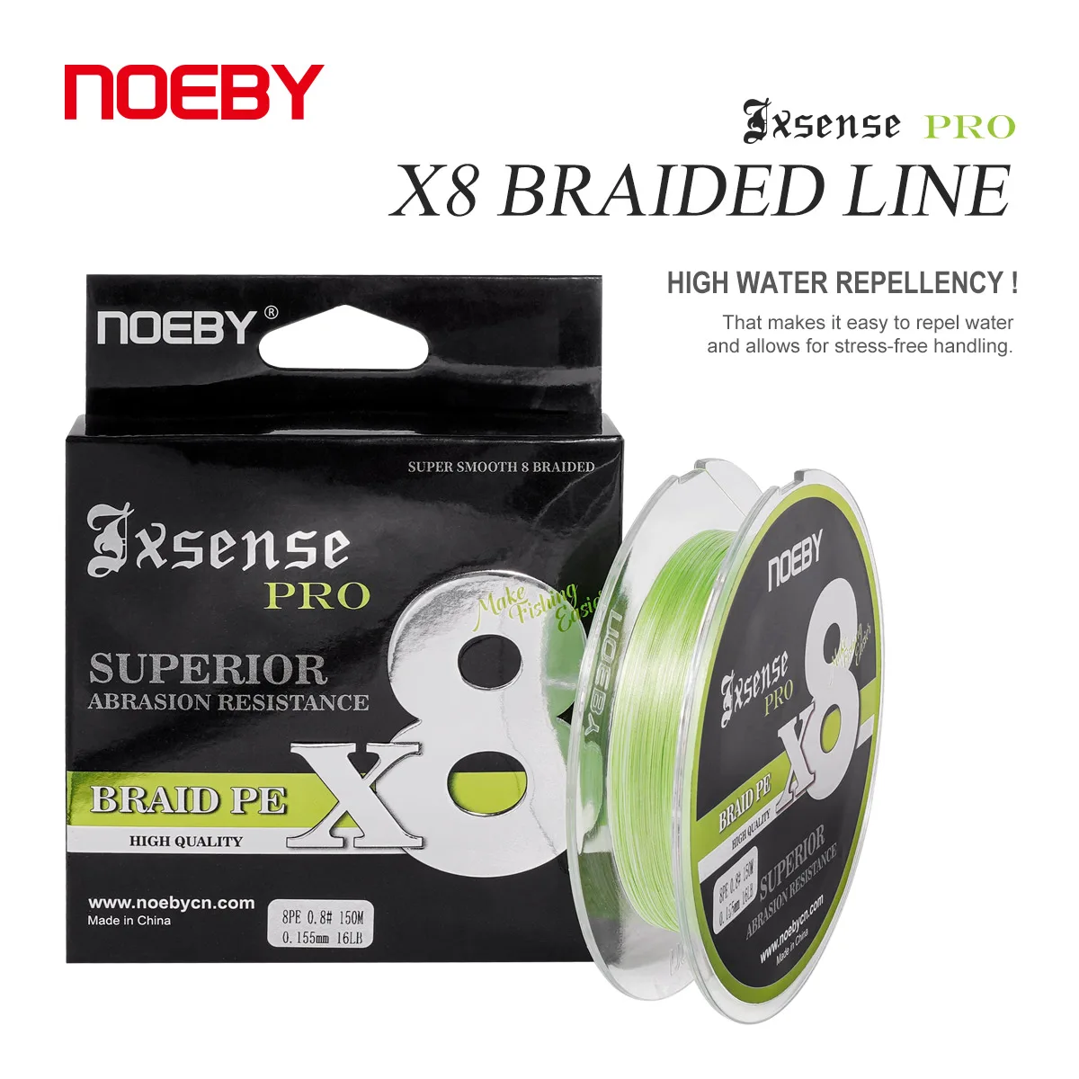 NoebyUpgrade8BraidedFishingLine150m1460lbPESuperiorAbrasion