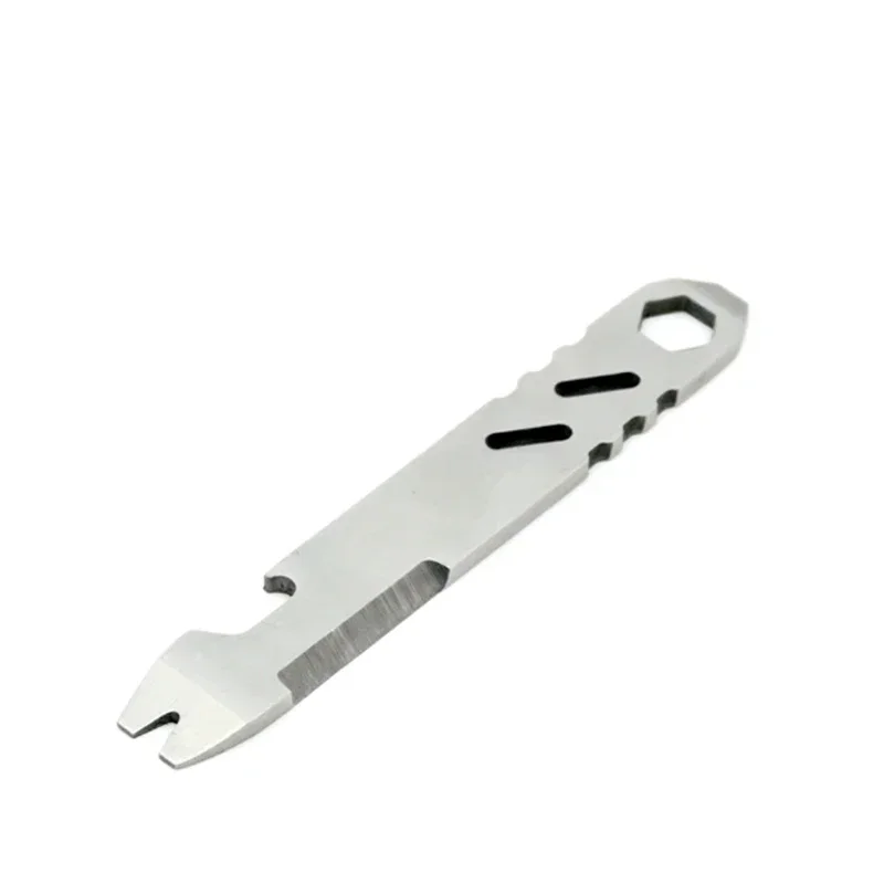 Mini EDC Sechskantschlüssel Outdoor Edelstahl Multifunktions-Hebel Flaschenöffner Tragbares Fahrrad-Reparaturwerkzeug Campingausrüstung – Detail 12