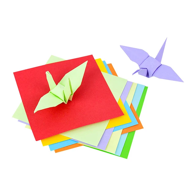 Papier de Scrapbooking de Forme Carrée, Origami, Double Face Pliable,  Artisanat de Vministériels x Porte-Bonheur, Bricolage, Coloré, Fait à la  Main, Décor Multicolore pour Enfants, 100 Pièces - AliExpress