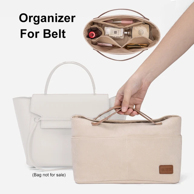 Purse Organizer for Celine Mini Belt Bag with Single Bottle Holder