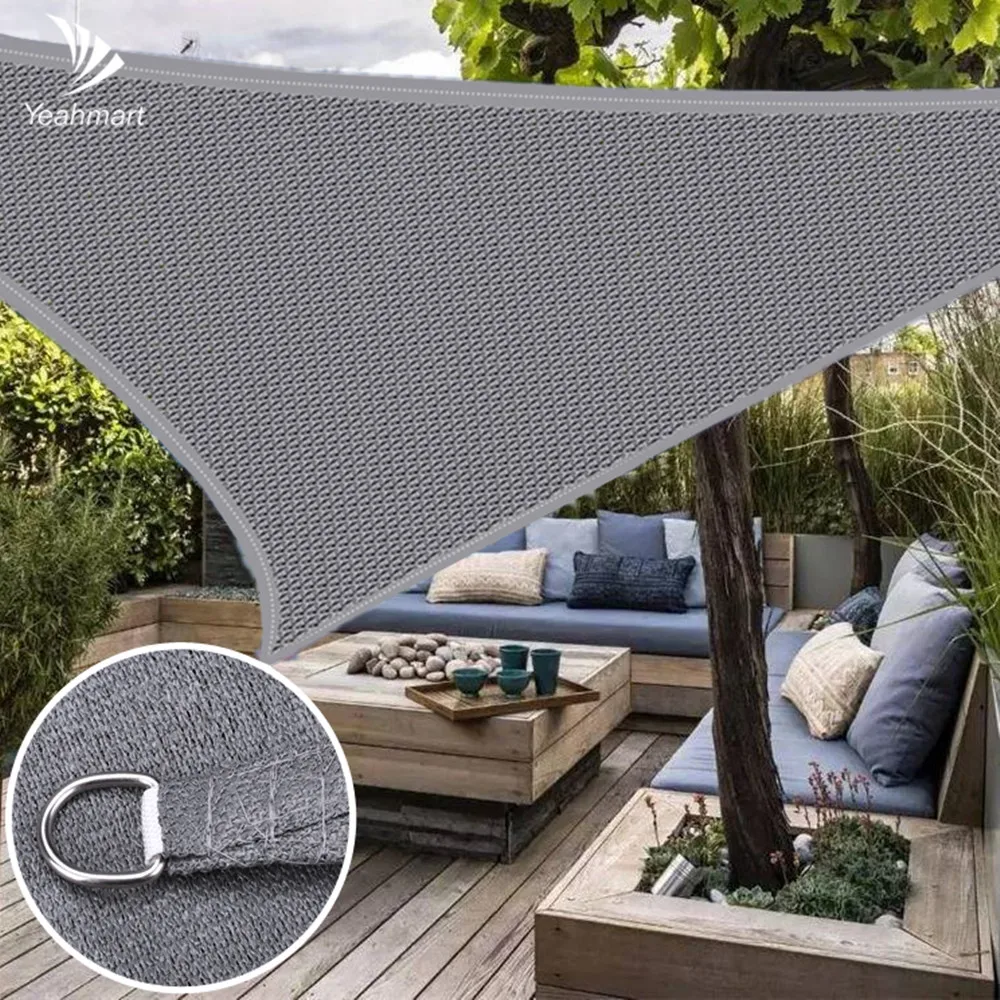 185GSM HDPE Sun Shade Sail 3x2M 95UV Block Triangle Awning Shading