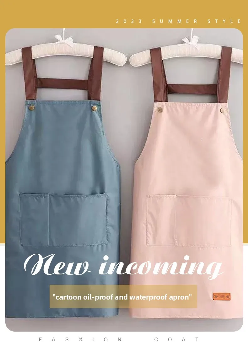 Description Picture 3 of itemCustomizable waterproof and oil-resistant apron work clothes for kitchens, catering slaughterhouses, home painting, floral arts