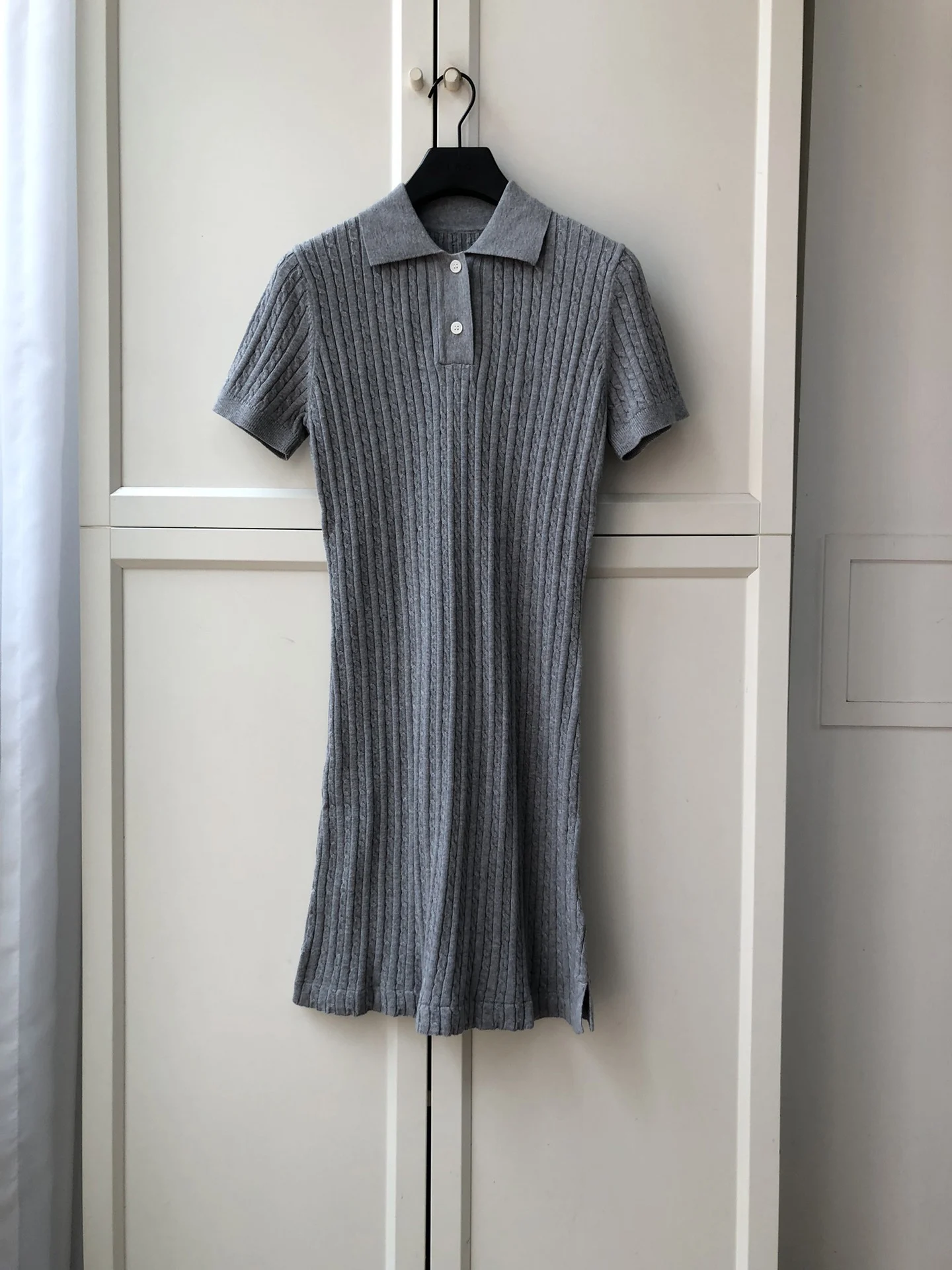 

New four-color knitted dress, dyed single yarn, 100% cotton,