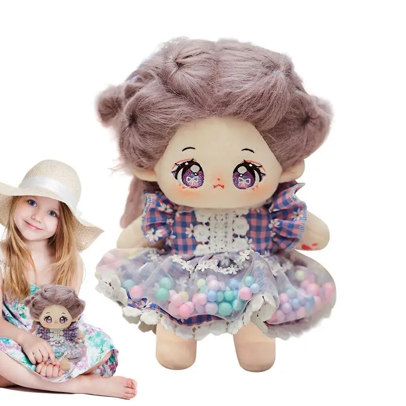 

Cotton Doll Cartoon Plushies Anime Doll 20cm Cuddly Toy Interactive Kawaii Plush Toys Develop Fine Motor Skills For Children