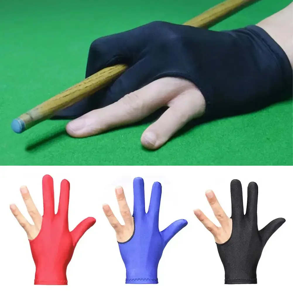 Billiard Cue Glove Pool Left Hand Open Three Finger Accessory