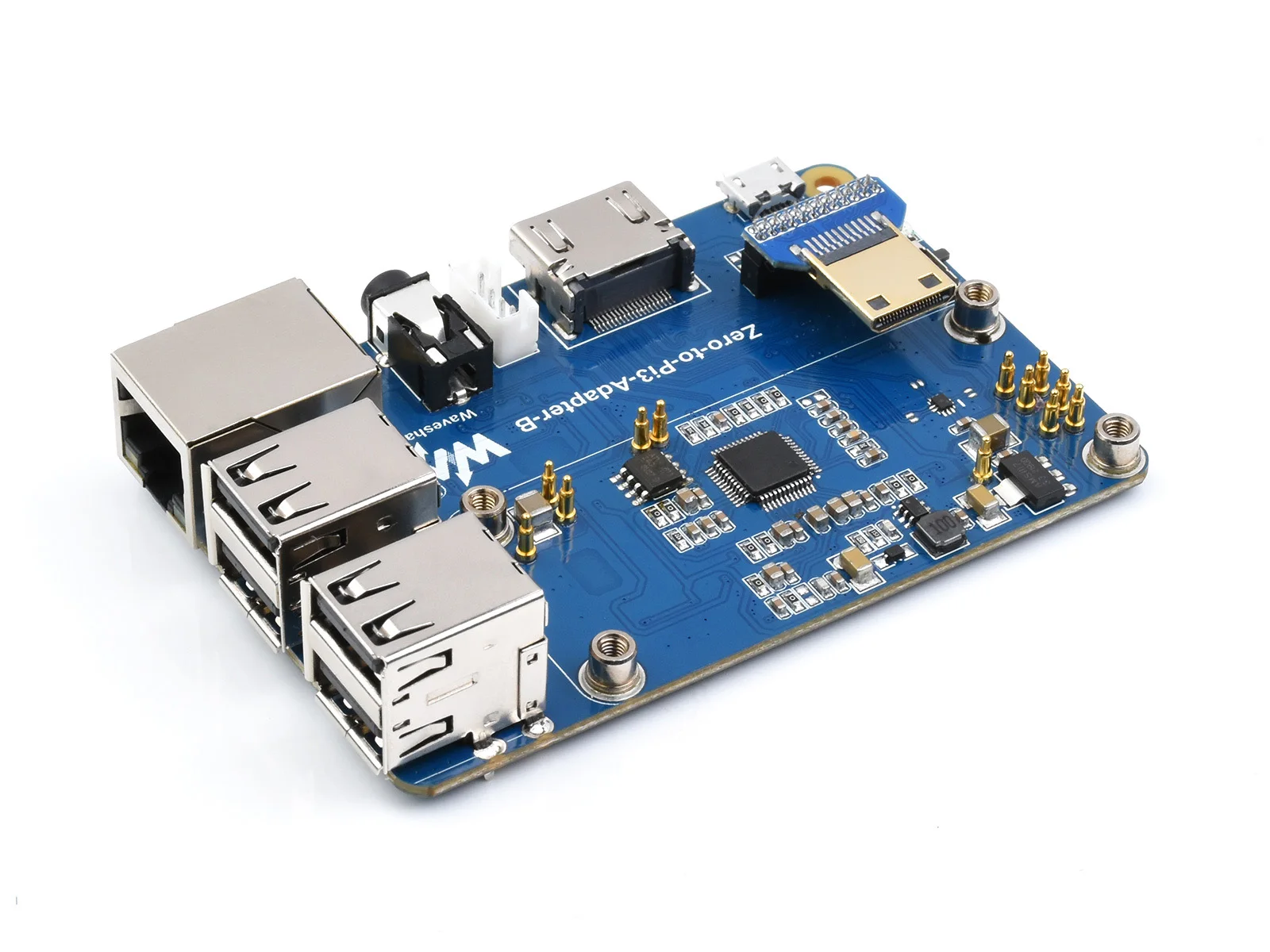 

Raspberry Pi Zero 2W To 3B Adapter, Alternative Solution for Raspberry Pi 3 Model B/B+ Onboard 4-ch USB ports