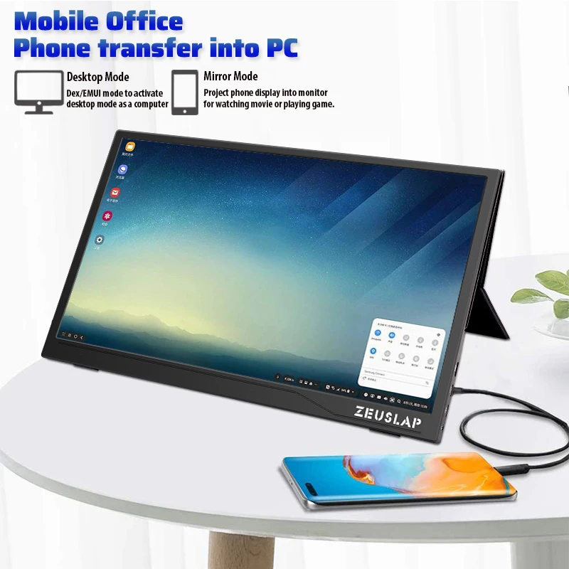 ZEUSLAP Ultrathin 15.6ġ 1080p/ġ  USB chdmi ips ũ ޴  lcd Դϴ