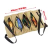 Roll-up tool bag Multi-purpose tool bag wrench organizer small shoulder tool bag hanging zipper carrier tote bag 2