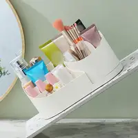 Rotating Pen Container Deluxe Puff Easy To Clean Reasonable Structure Home Supplies Large Capacity Cosmetic Box Large Capacity 1