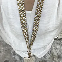 Porte-clés sur le téléphone, lanière dorée, collier de cou, lanière élastique de luxe pour femme, chaîne d'accessoires Anti-perte 3
