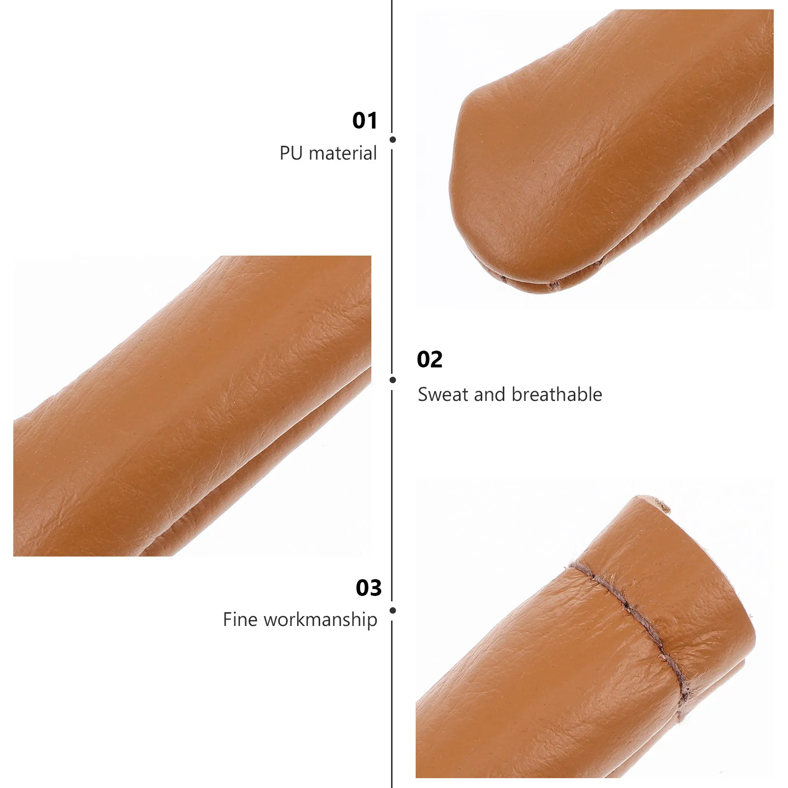 10Pcs 고품질 PU 손가락 보호대 바늘 펠팅 바느질 자수 퀼팅 뜨개질 공예 용품