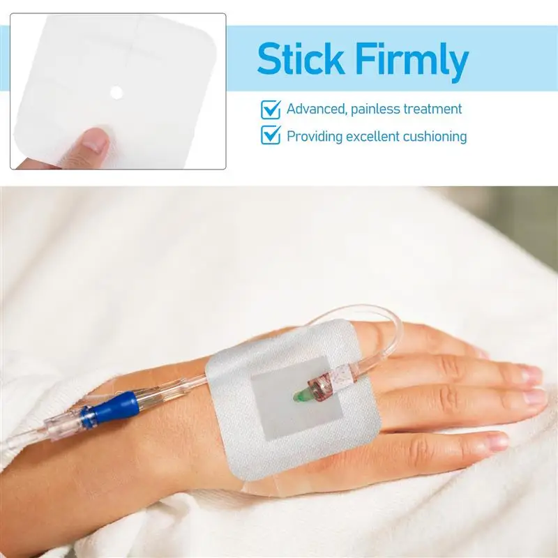 25pcs Sterile Dressing Adhesive Bandages Wound Cover Split Drain Catheter Feeding Tube Pad Peritoneal Dialysis Accessories