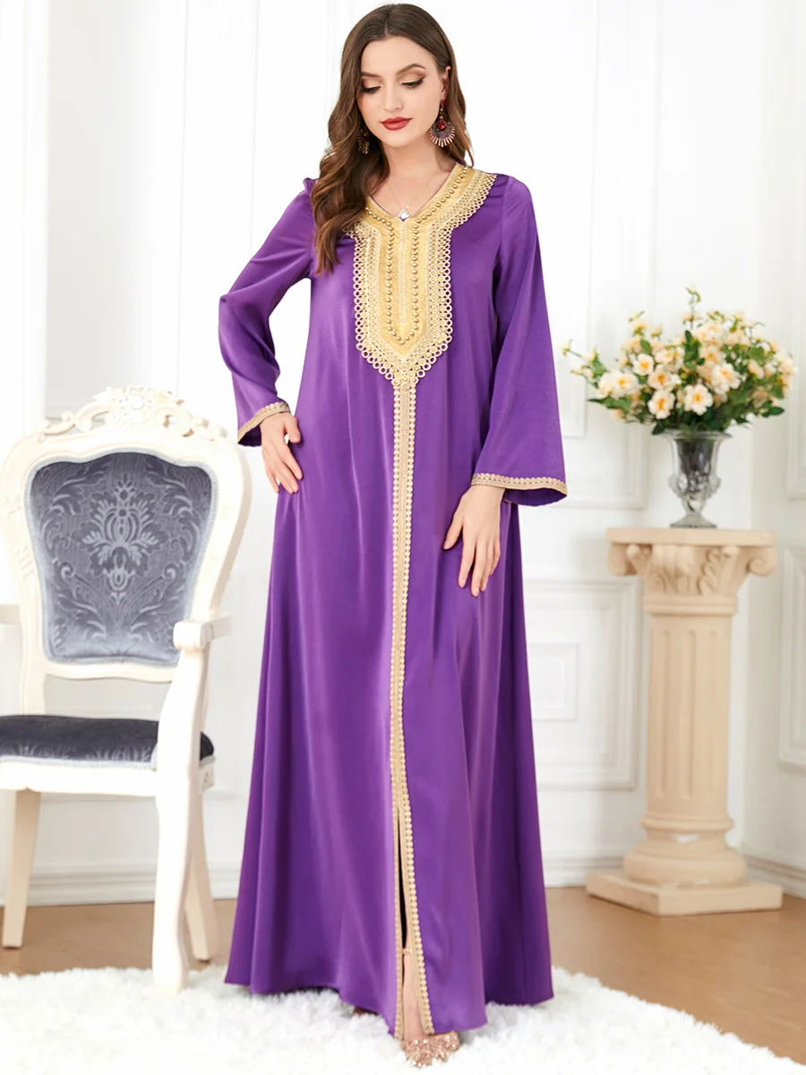 Morocco-Party-Dress-Muslim-Women-Abaya-Beading-Prayer-Caftan-Robe-India ...