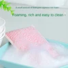 set Bamboo Fiber Sponge Dishwashing Rag Scouring Pad Reusable Oil-free Double-sided Household Brush Cleaning Tool Kitchen 2