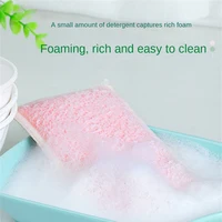 set Bamboo Fiber Sponge Dishwashing Rag Scouring Pad Reusable Oil-free Double-sided Household Brush Cleaning Tool Kitchen 2