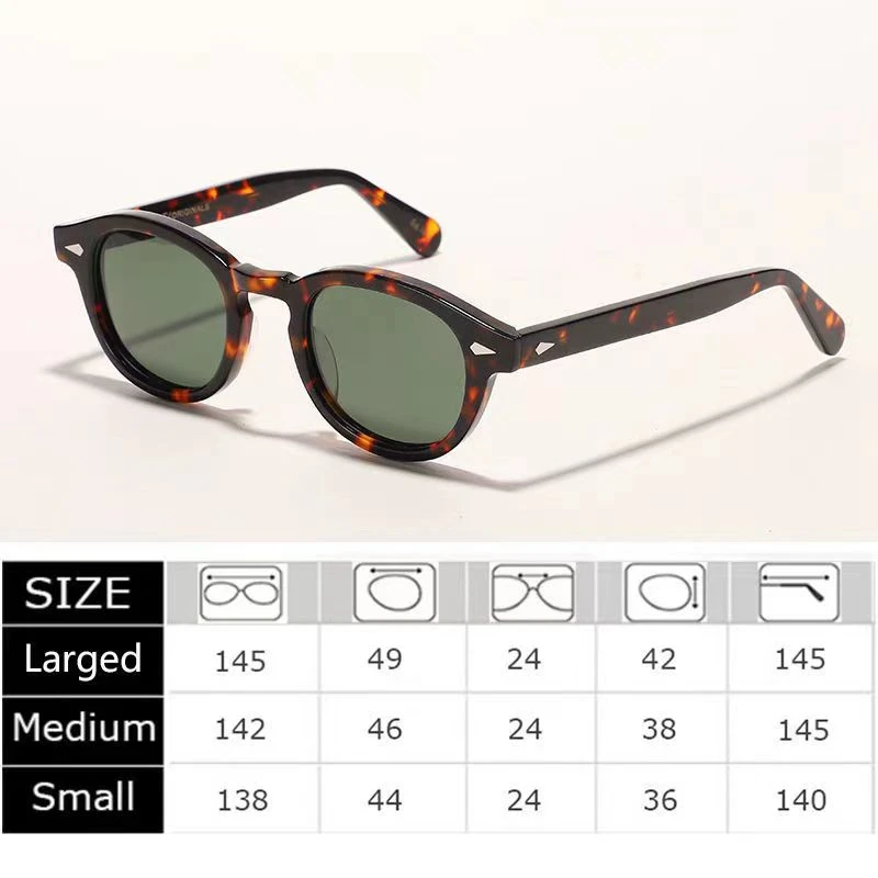 Johnny Depp Polarized Sunglasses Men Women Brand Lemtosh Sun Glasses Vintage Acetate Frame Driver Shade_voghion.com