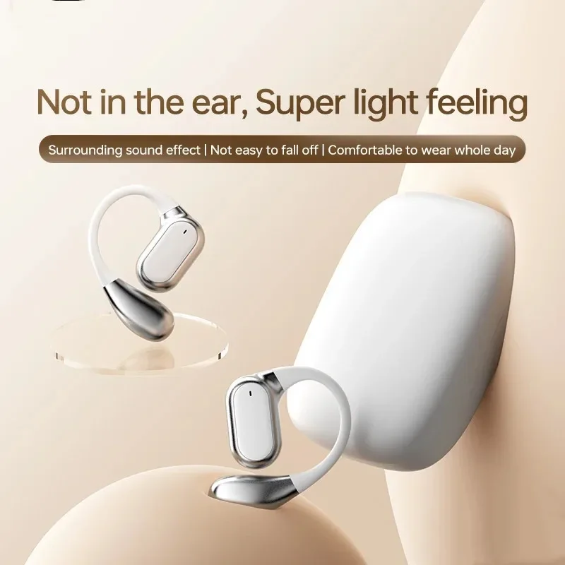 Enhanced Bluetooth Ear Hook Earbuds - HiFi Stereo Wireless Headphones with LED Display and Long Battery Life