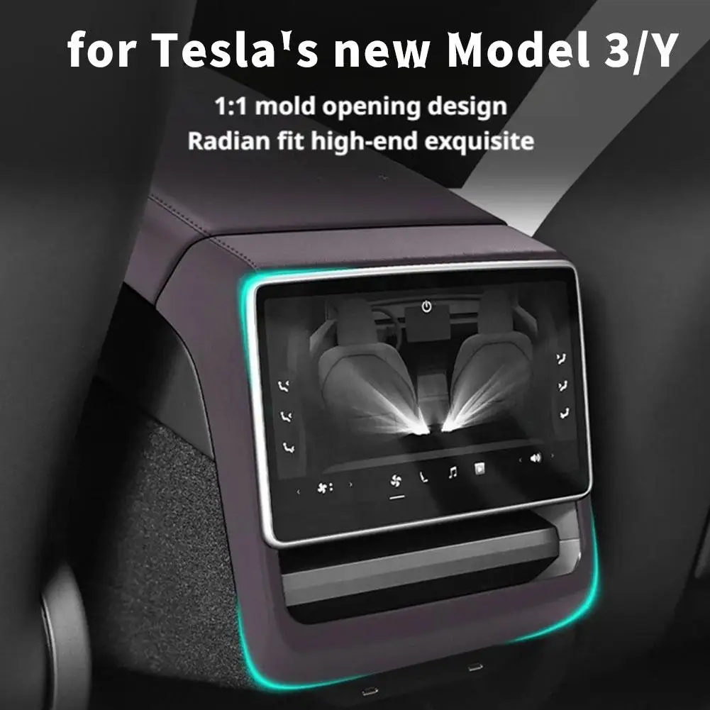 테슬라의 업데이트된 모델 3/Y 후면 스크린 보호기 에어컨 통풍구 수정 액세서리는 긁힘 방지 도구를 제공합니다.