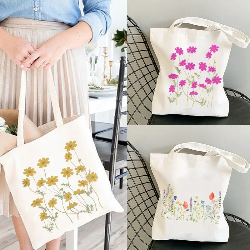 

Wildflower Tote Bag Floral Tote Bag Outdoorsy Canvas Tote Bag Wildflower Organic Tote Bag Cute Floral Tote Bag Shopping Bag