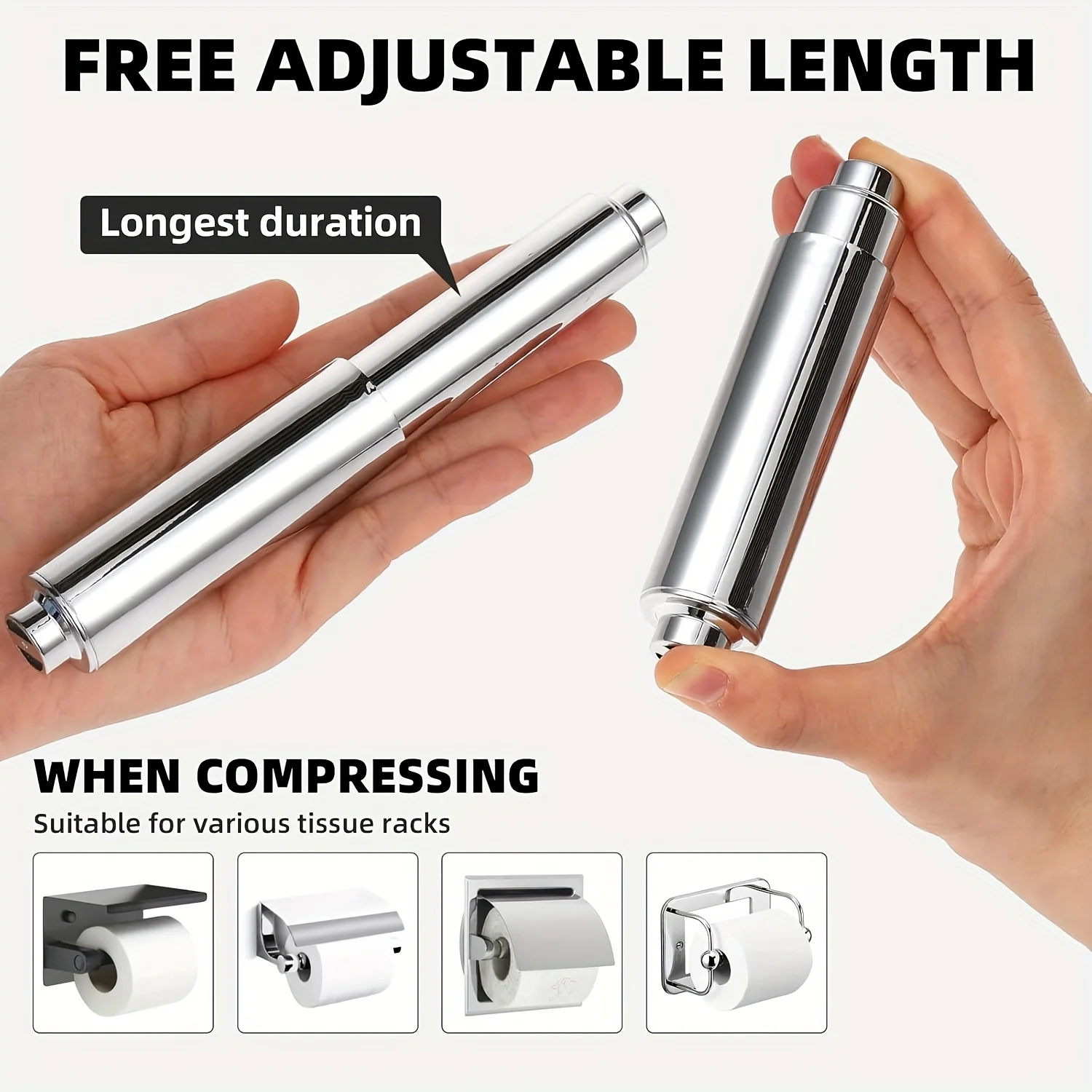 Toilet Paper Holder Roller Replacement Toilet Paper Roller Replacement Spring Spring Rod Universal 1-3Pcs for paper towel holder toilet paper holder toilet paper rack toilet roll holder
