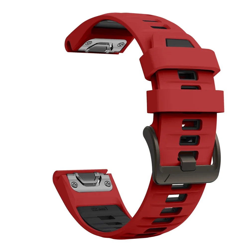 Waterproof Sport Wear-Resistant Quickfit Silicone Strap, 22mm/26mm