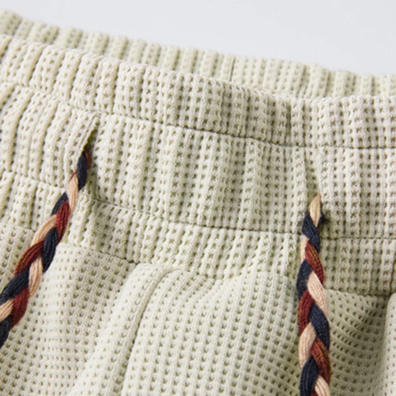Summer Fashion New Men's Five Pants Drawstring Elastic Waist Beautifully Embroidered Shorts Loose Breathable Men's Clothing 5