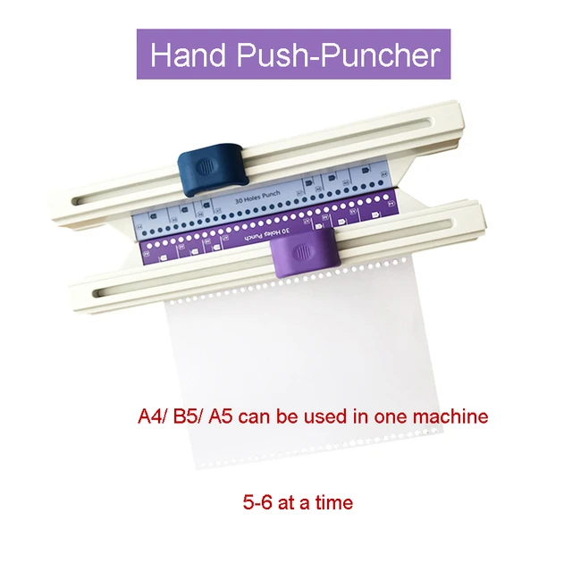 Three hole punch loose-leaf folder manual punch machine office