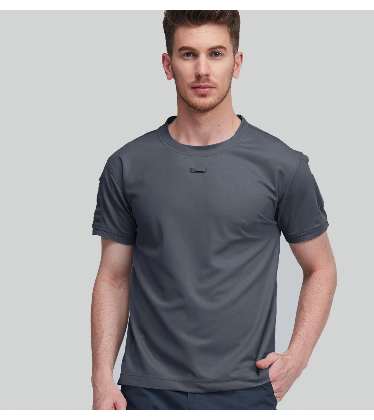 남성용 반팔 군용 전술 티셔츠, 운동 체육관 훈련 육군 셔츠, 야외 하이킹 운동 셔츠