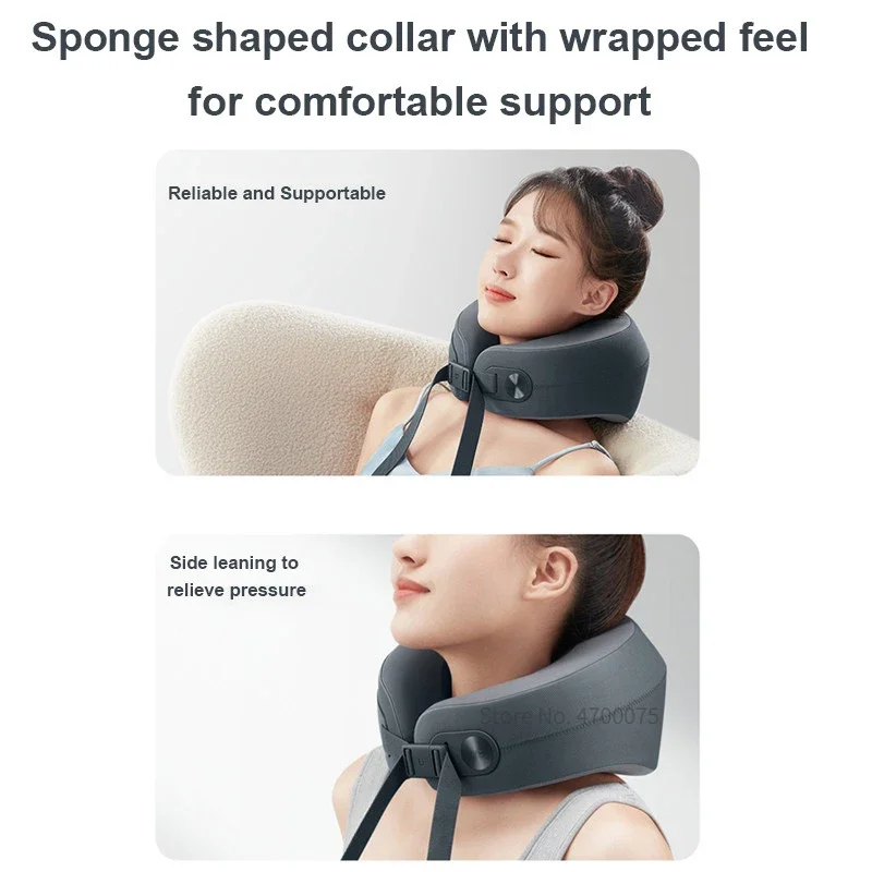 Mijia 스마트 목 마사지기, 어깨와 목 통합 마사지기, 걸이식 목 보호대, 10 가지 모드, Mi Home 앱 제어, MJNKAM01SKS