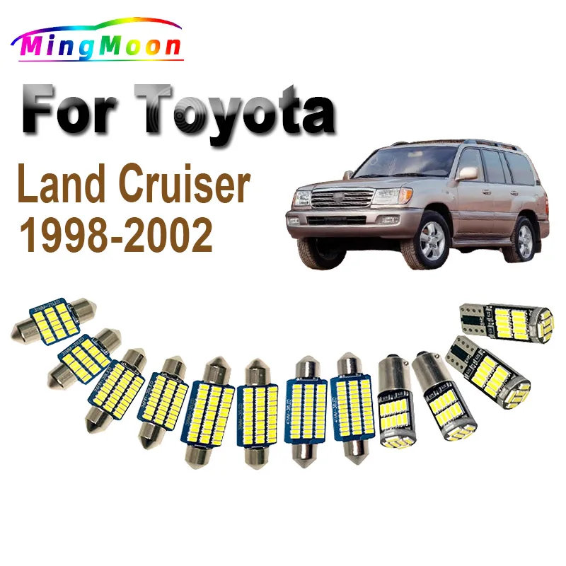 

13 шт., купольная лампа Canbus для Toyota Land Cruiser 1998 1999 2000 2001 2002