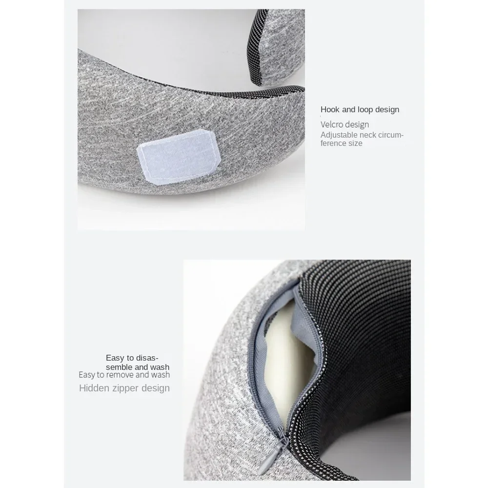 U Shape Memory Foam Neck Pillow Snail Travel Neck Pillows Portable Cervical Vertebra Airplanes Noon Break Pillow Relax New 6