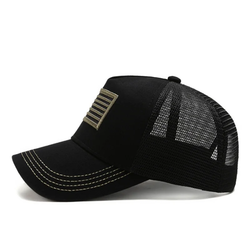 Breathable Cotton Washed National Flag Embroidered Baseball Tennis Caps Beach Hats Outdoor Camping Hiking Traveling Sport Hats