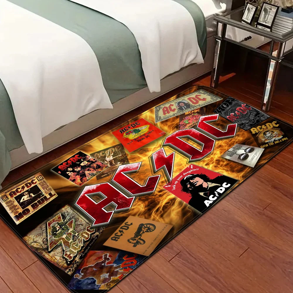 Rock Singer A-AC D-DC Band Room Mats Retro Multiple Choice Living Room Kitchen Rug Non-Slip Welcome Rug 3