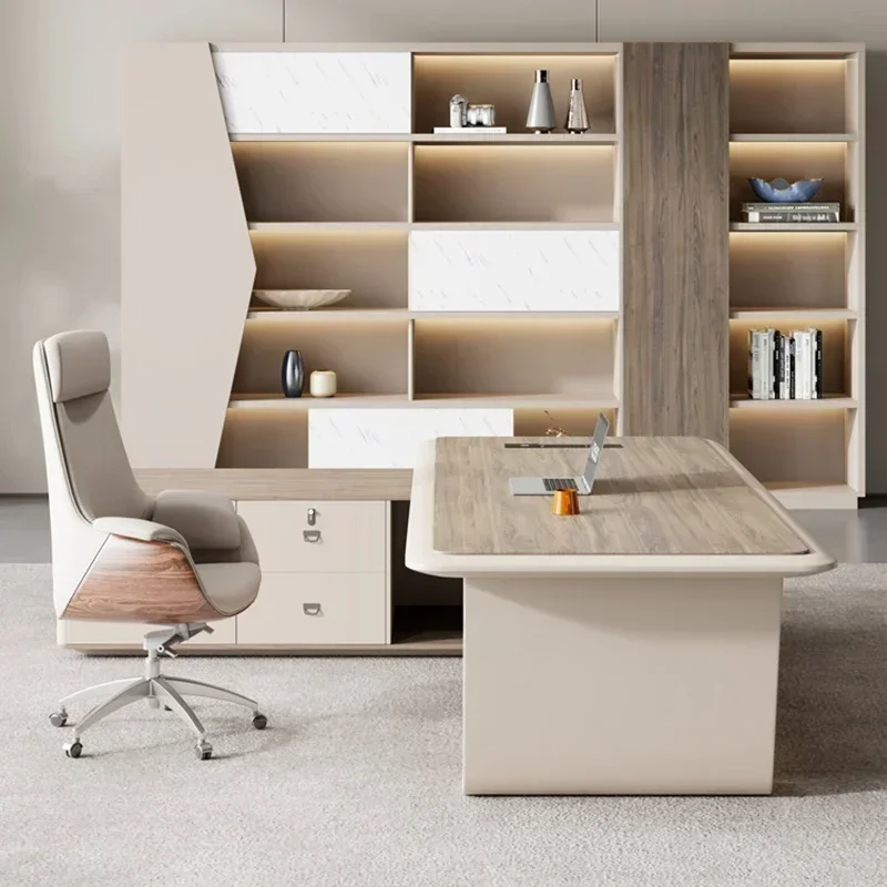 L-shape Conference Office Desk Work Elegant Gaming Storage Computer Desk Laptop Escritorio Para Compuradora Office Furniture