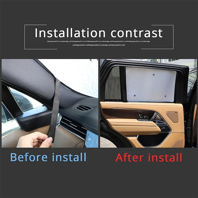 For Range Rover Vogue 2023 2024 Car Sunshades UV Protection Cover