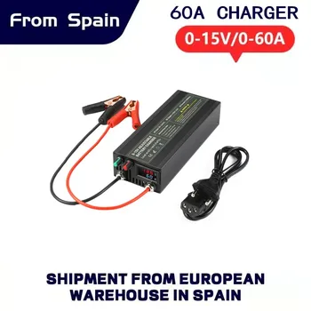 12V Lifepo4 charger 60A 750W lithium battery charger 900W 12.6V 14.6V 1