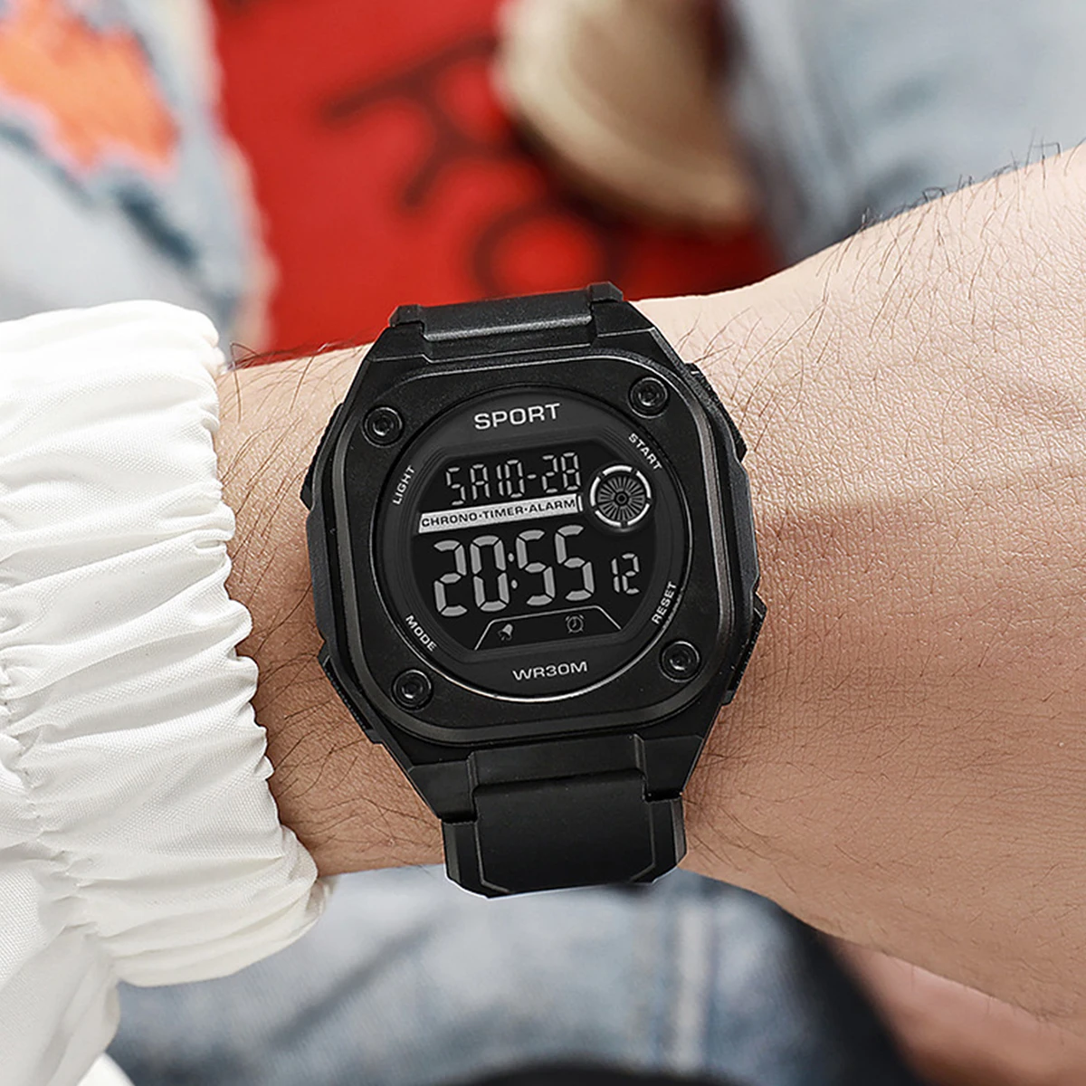 New Simple and Fashionable Men's Sports Watch Student Outdoor Sports Military Digital Electronic Watch Male Holiday Gift Reloj 3