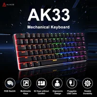 Clavier Gaming Compact Ajazz AK33 – Mécanique Sans Fil, 82 Touches, Windows/PC 1