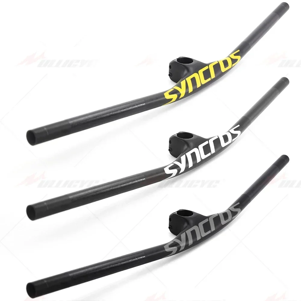 SYNCROS MTB FRASER IC SL 28.6mm -8 Degree Integrated Handlebar for Mountain Bike Full Cabon Fiber with Mount