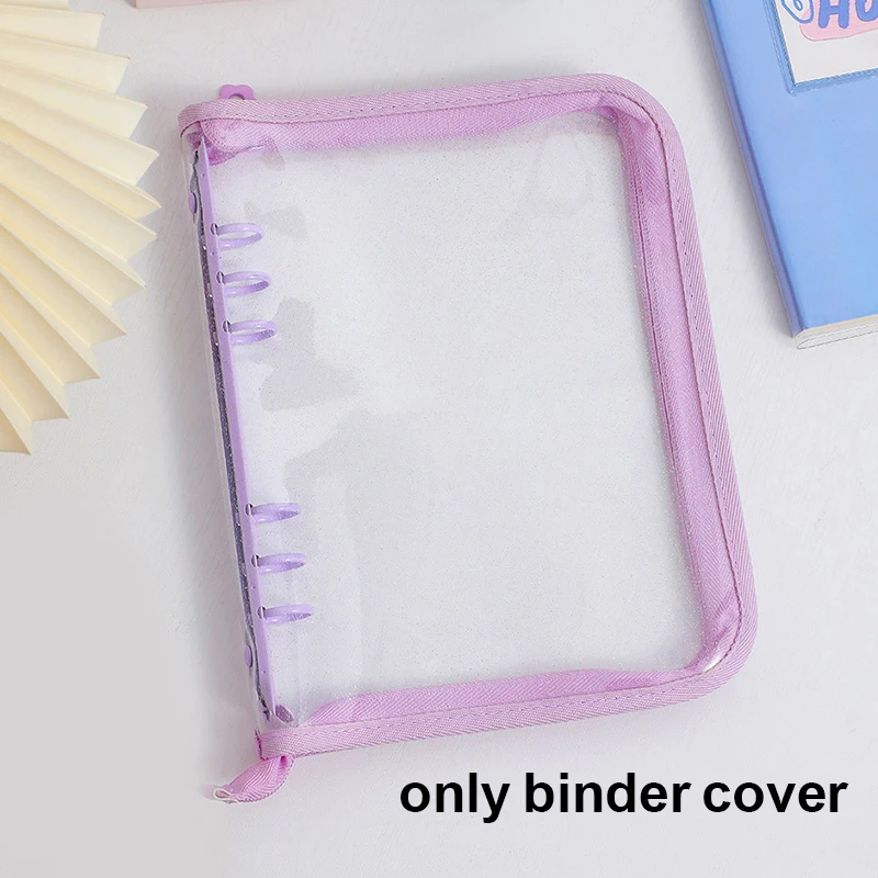 A5 Zipper Binder Photo Album Cover & Inner Page Photocards Collect Book  Postcards Organizer Journal Notebook School Stationery - AliExpress