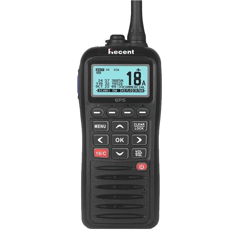 RECENT RS-38M VHF Handheld Marine Radio RS38M Rechargeable Built-in GPS DSC IPX7 Waterproof Marine Transceiver 2
