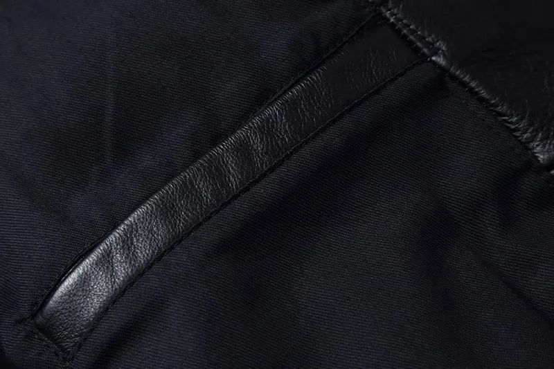 Plus Size Mens Classic Casual Leather Jacket - Slim Fit Cowhide Coat