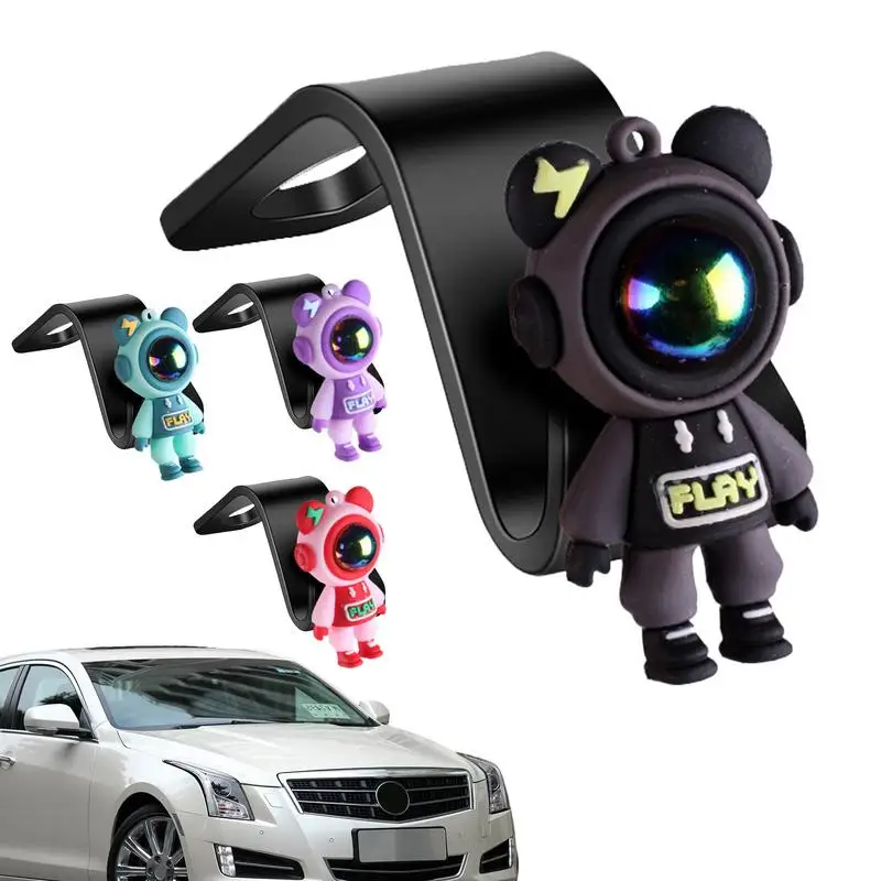

Cartoon Bear Shape Car Hangers Seat Back Hook Lightning Bear Clips Seat Fastener Hangers Interior Accessories Storage Supplies