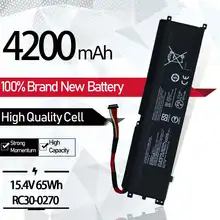 Batterie pour ordinateur portable, pour Razer Blade 15 Base furtif série RC30-0270 RZ09-0270 RZ09-03006 2018 RZ09-02705E75-R3U 15.4V 4200mAh 65wh